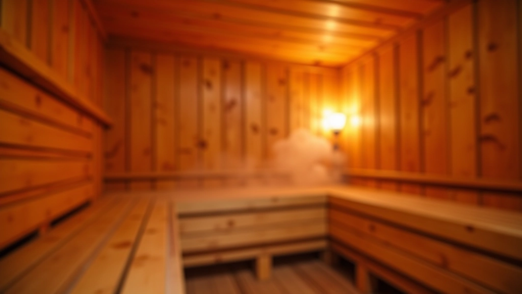 Traditional Latvian sauna interior with wooden benches and heat source